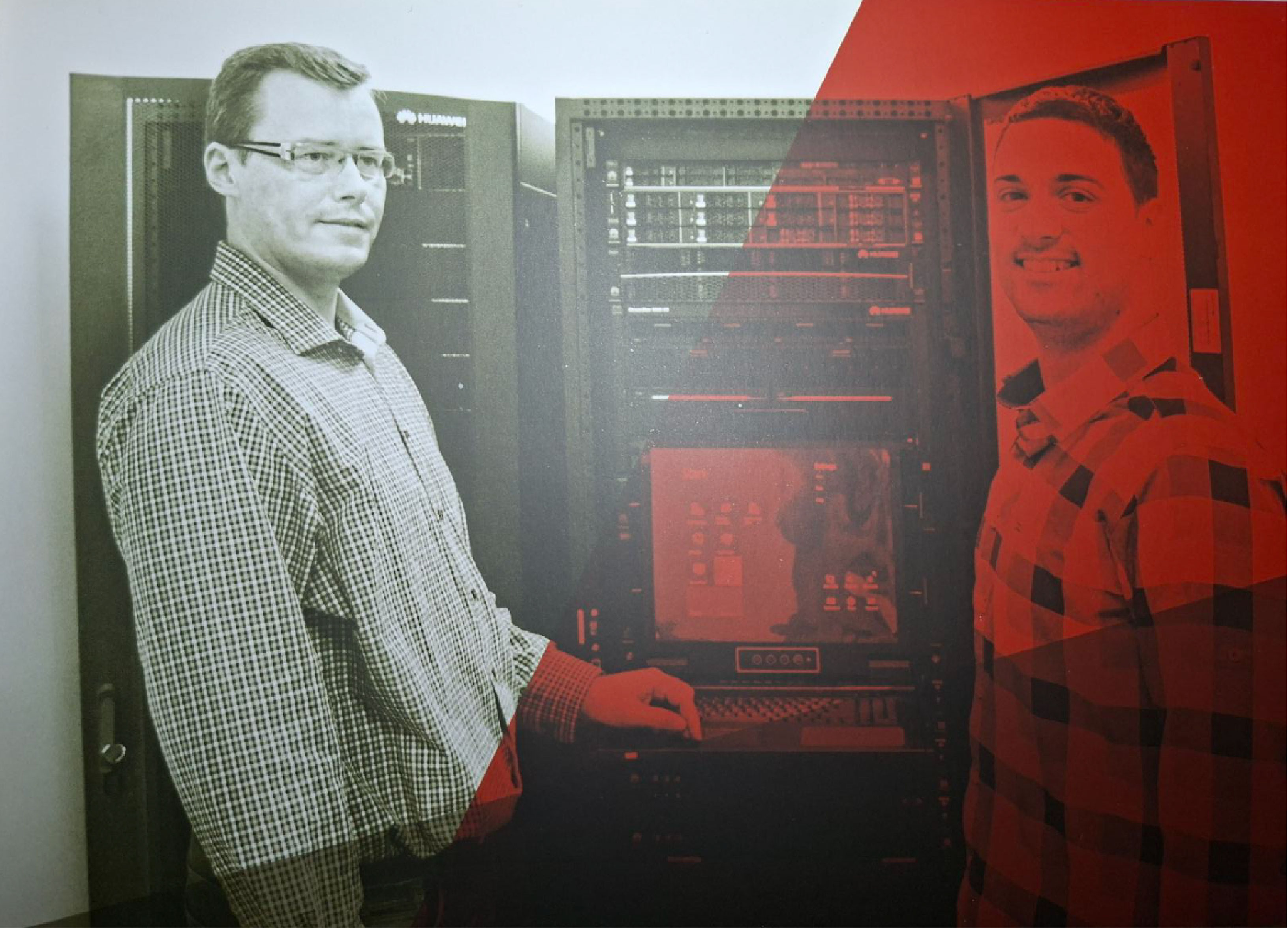 Original Huawei Demo Data Center photograph